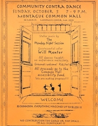 Community contra dance hall fundraiser